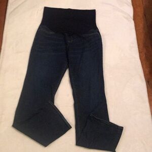 Liz Lange Maternity Jeans Dark Wash Bootcut Size 10